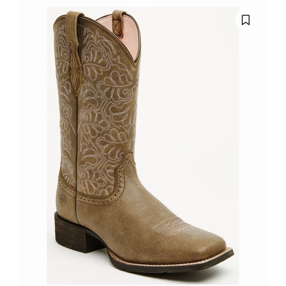 Try On Demo Ariat Women's Round Up Remuda Performance Western Boots Sz 9 Cowboy